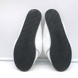 Balenciaga drapy knotted slide sandals in white leather, authentic pre-owned with visible wear