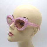 Moschino Bubble Cat Eye Sunglasses Jelly Pink MOS163/S 35JU1 55mm NEW