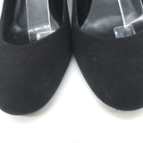 Saint Laurent Loulou Ankle Strap Pumps Black Suede Size 37.5