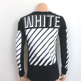 Off-White c/o Virgil Abloh 3D White Long Sleeve T-Shirt Black Cotton Size Small