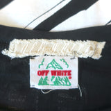 Off-White c/o Virgil Abloh 3D White Long Sleeve T-Shirt Black Cotton Size Small