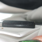 Balenciaga drapy knotted slide sandals, white leather, authentic pre-owned with visible, characterful wear