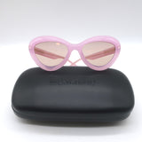 Moschino Bubble Cat Eye Sunglasses Jelly Pink MOS163/S 35JU1 55mm NEW