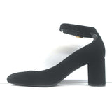 Saint Laurent Loulou Ankle Strap Pumps Black Suede Size 37.5