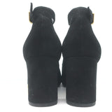 Saint Laurent Loulou Ankle Strap Pumps Black Suede Size 37.5