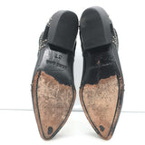 ANINE BING Charlie Silver-Studded Ankle Boots Black Leather & Suede Size 37