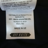 Off-White c/o Virgil Abloh 3D White Long Sleeve T-Shirt Black Cotton Size Small