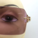 Eyewear by David Beckham DB7109/S Rimless Sunglasses Burgundy LOJ4S 56mm NEW