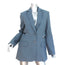 Tibi Cutout Blazer Blue Fluid Suiting Size 6 Two-Button Jacket NEW