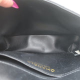 Chanel 2017 Quilted Leather Chain-Trim Mini Envelope Belt Bag Black Size 85