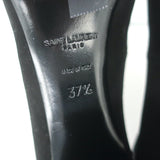 Saint Laurent Loulou Ankle Strap Pumps Black Suede Size 37.5