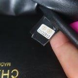 Chanel 2017 Quilted Leather Chain-Trim Mini Envelope Belt Bag Black Size 85