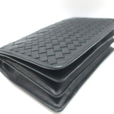 Bottega Veneta Montebello Medium Clutch Black Intrecciato Leather