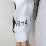RtA La Haine Two-Tone Long Sleeve Tee White & Black Size Medium