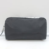 LeSportsac Spectator Rectangular Cosmetic Bag Black Nylon NEW