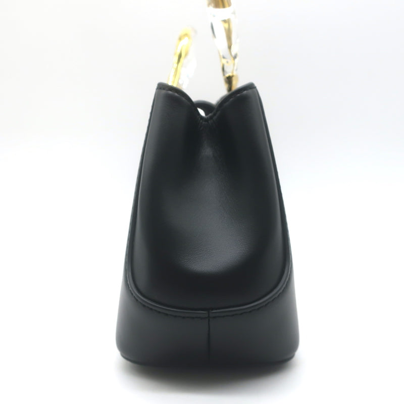 Alexis Bittar The Scissor Clutch Black Leather Chain-Strap Shoulder Bag NEW