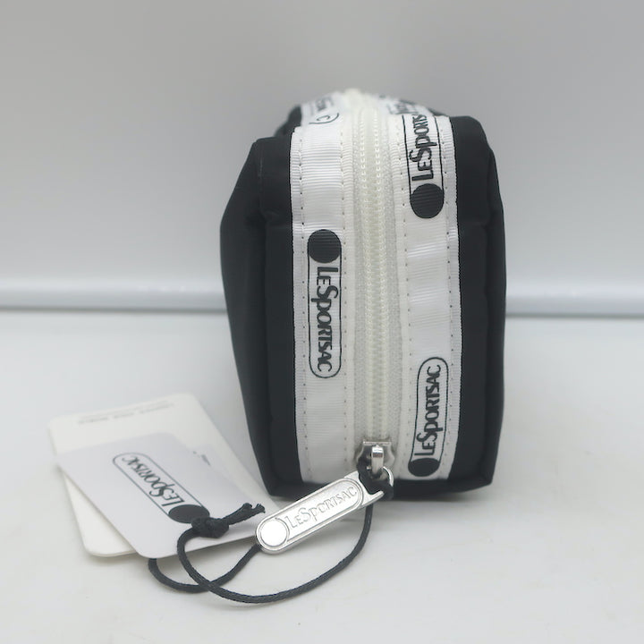 LeSportsac Spectator Rectangular Cosmetic Bag Black Nylon NEW