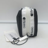 LeSportsac Spectator Rectangular Cosmetic Bag Black Nylon NEW