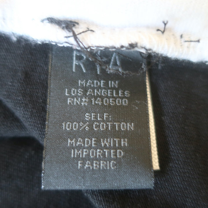 RtA La Haine Two-Tone Long Sleeve Tee White &amp; Black Size Medium