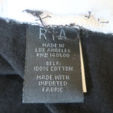 RtA La Haine Two-Tone Long Sleeve Tee White & Black Size Medium