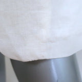 Nili Lotan Linen Blazer White Size 4 One-Button Jacket