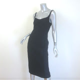 Dries Van Noten Doss Floral-Puckered Jacquard Midi Dress Black Size 36