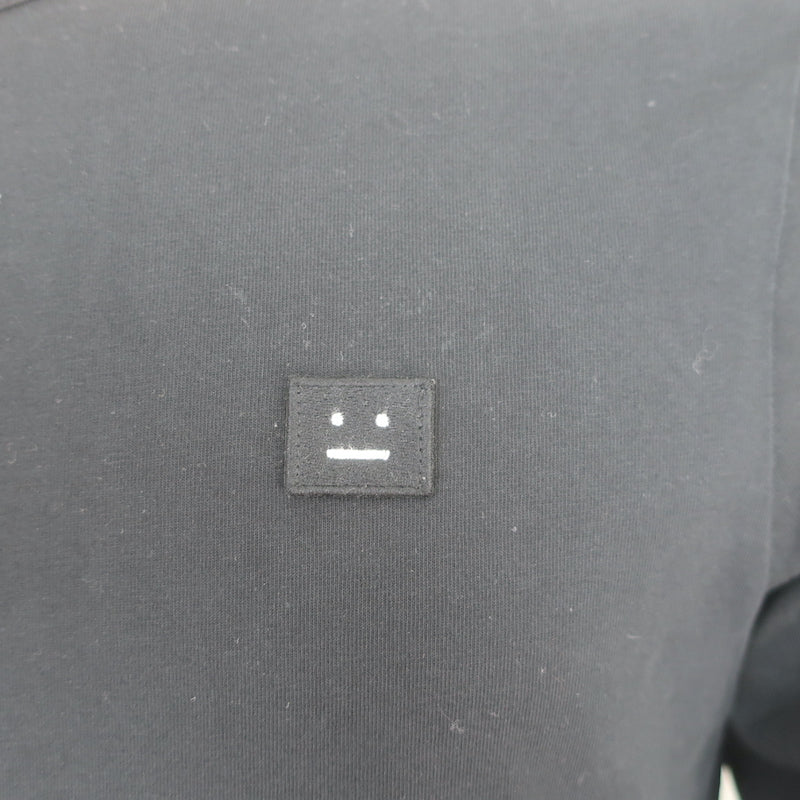 Acne Studios Tage Face Long Sleeve Tee Black Cotton Size Medium