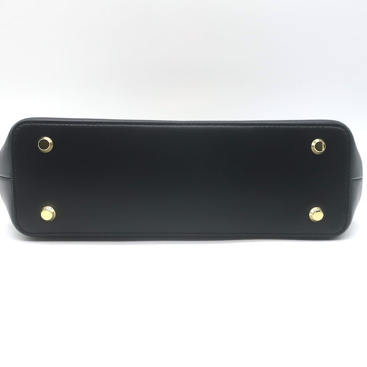 Alexis Bittar The Scissor Clutch Black Leather Chain-Strap Shoulder Bag NEW