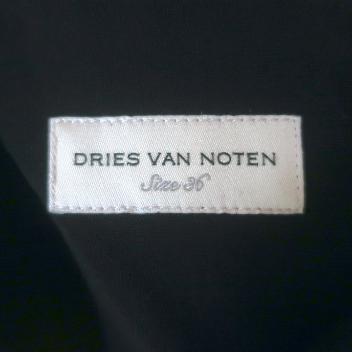 Dries Van Noten Doss Floral-Puckered Jacquard Midi Dress Black Size 36