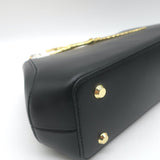 Alexis Bittar The Scissor Clutch Black Leather Chain-Strap Shoulder Bag NEW