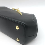 Alexis Bittar The Scissor Clutch Black Leather Chain-Strap Shoulder Bag NEW