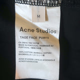 Acne Studios Tage Face Long Sleeve Tee Black Cotton Size Medium