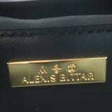 Alexis Bittar The Scissor Clutch Black Leather Chain-Strap Shoulder Bag NEW