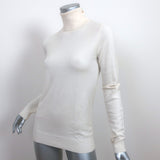 LAB Turtleneck Sweater Cream Superfine Merino Wool Size Small