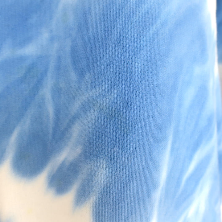 Tory Burch Tory Sport Tie Dye Hoodie Sweatshirt Blue Cotton Size Small