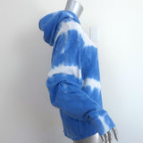Tory Burch Tory Sport Tie Dye Hoodie Sweatshirt Blue Cotton Size Small