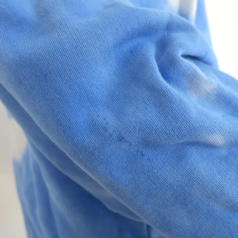 Tory Burch Tory Sport Tie Dye Hoodie Sweatshirt Blue Cotton Size Small