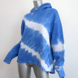 Tory Burch Tory Sport Tie Dye Hoodie Sweatshirt Blue Cotton Size Small