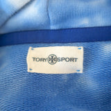 Tory Burch Tory Sport Tie Dye Hoodie Sweatshirt Blue Cotton Size Small