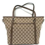 Gucci GG Supreme Medium Joy Tote Brown Monogram Canvas Crossbody Bag