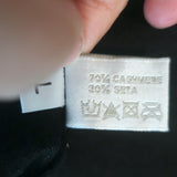 Nobili V-Neck Sweater Black Cashmere-Silk Size Large