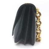 Bottega Veneta Mount Chain-Strap Small Envelope Bag Black Leather Crossbody