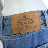 Prada Wide Leg Jeans Medium Wash Denim Size 28
