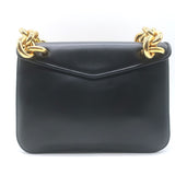 Bottega Veneta Mount Chain-Strap Small Envelope Bag Black Leather Crossbody