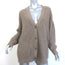 Jenni Kayne Cocoon Cardigan Taupe Cashmere-Blend Ribbed Knit Size Medium