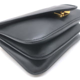 Bottega Veneta Mount Chain-Strap Small Envelope Bag Black Leather Crossbody