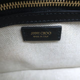 Jimmy Choo Diamond Top Handle Bag Black Box Calf Leather Small Crossbody NEW