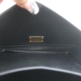 Bottega Veneta Mount Chain-Strap Small Envelope Bag Black Leather Crossbody