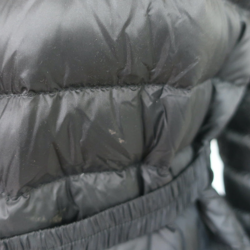 Moncler Oredon Belted Short Down Parka Black Size 3 Hooded Puffer Jacket