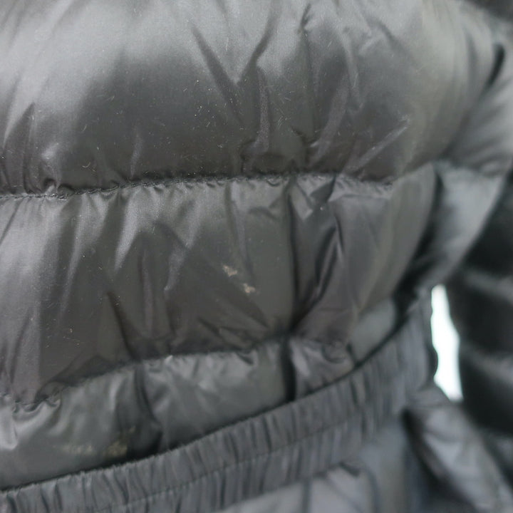 Moncler Oredon Belted Short Down Parka Black Size 3 Hooded Puffer Jacket